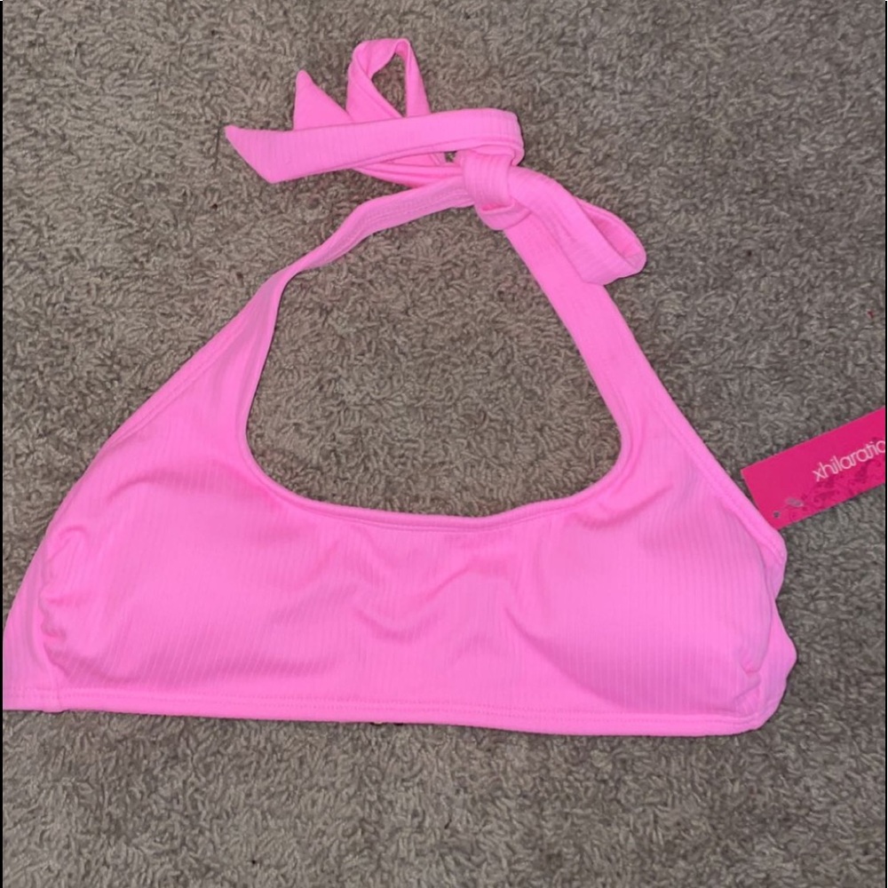 xhileration swimsuit pink bikini top medium